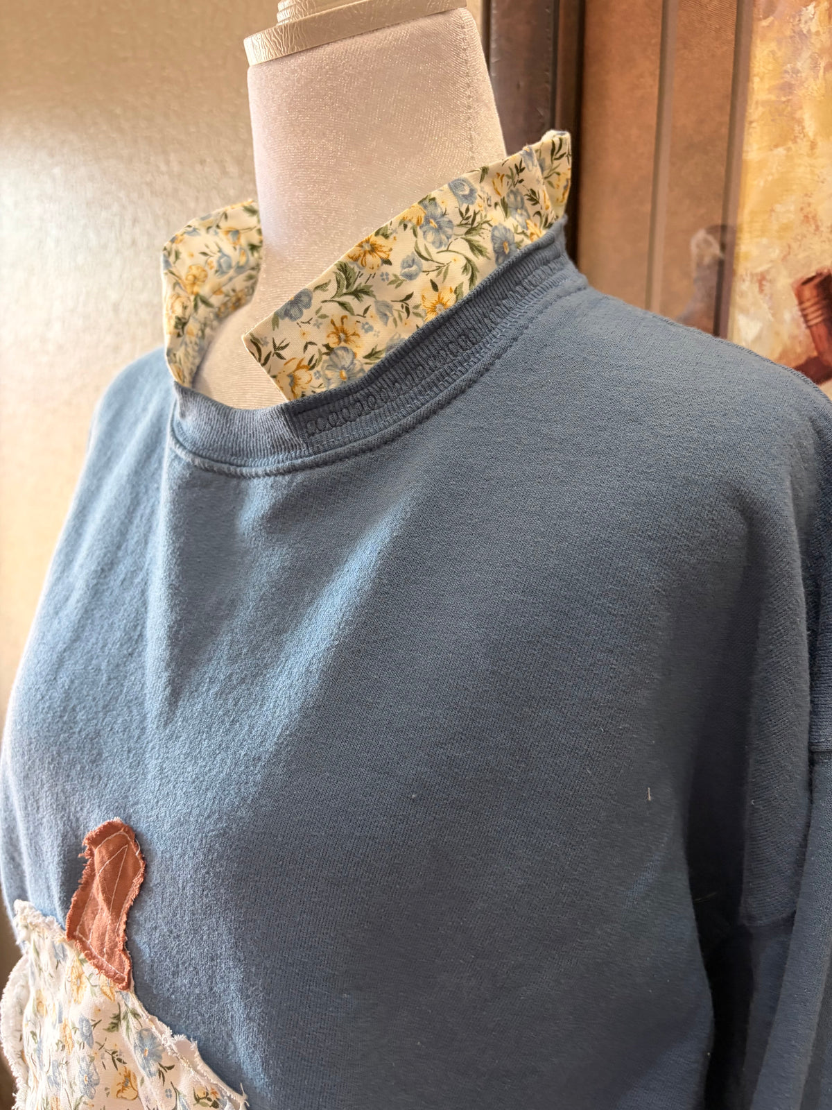 Papas Floral Pumpkin Sweatshirt ~M/L