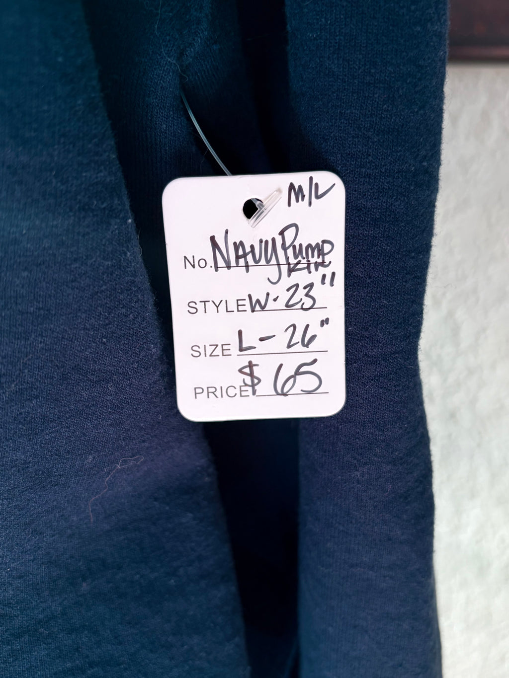 Papas Navy Pumpkin Sweatshirt~ M/L