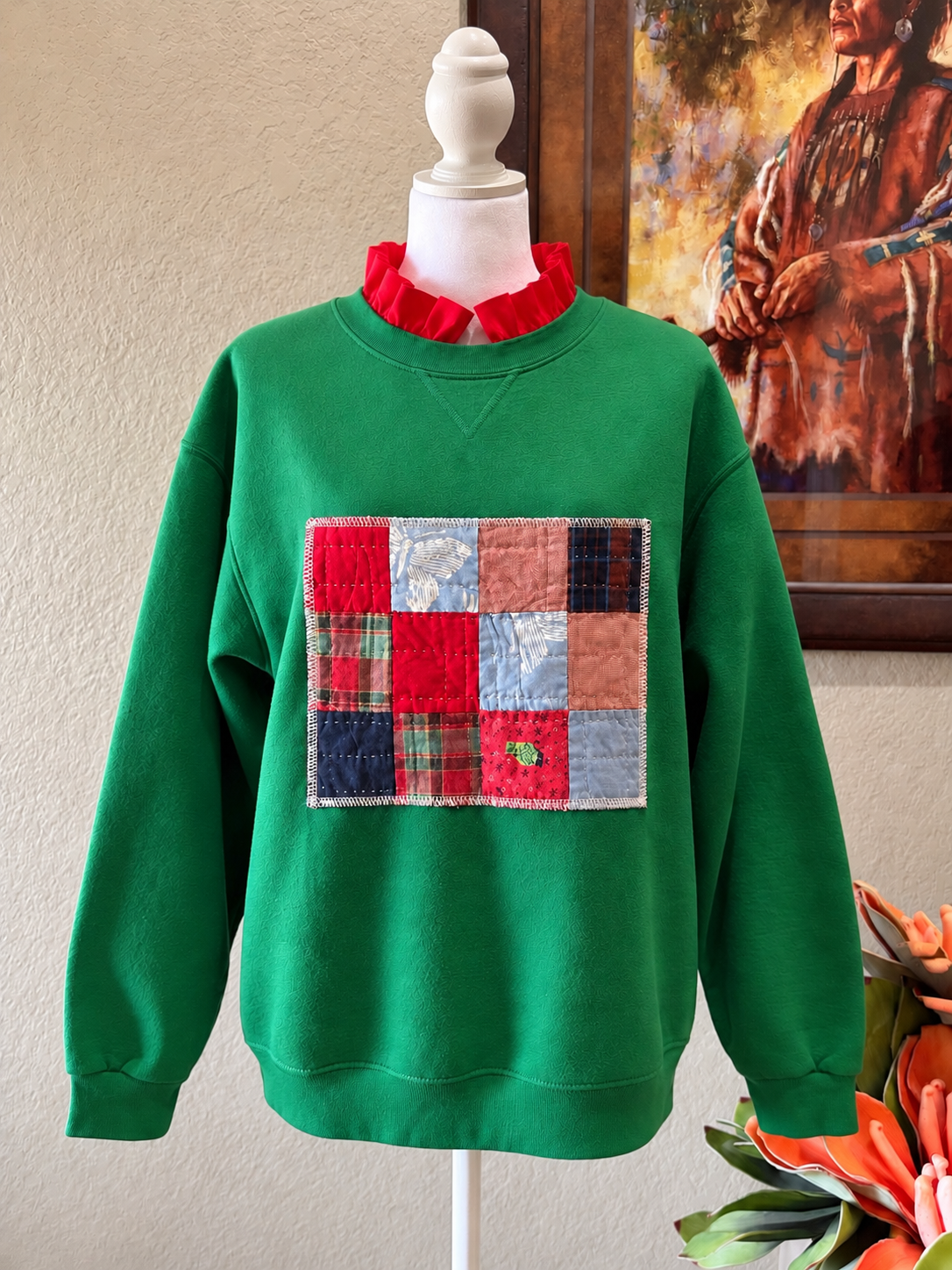 Papas Patchwork Sweatshirt~ S/M