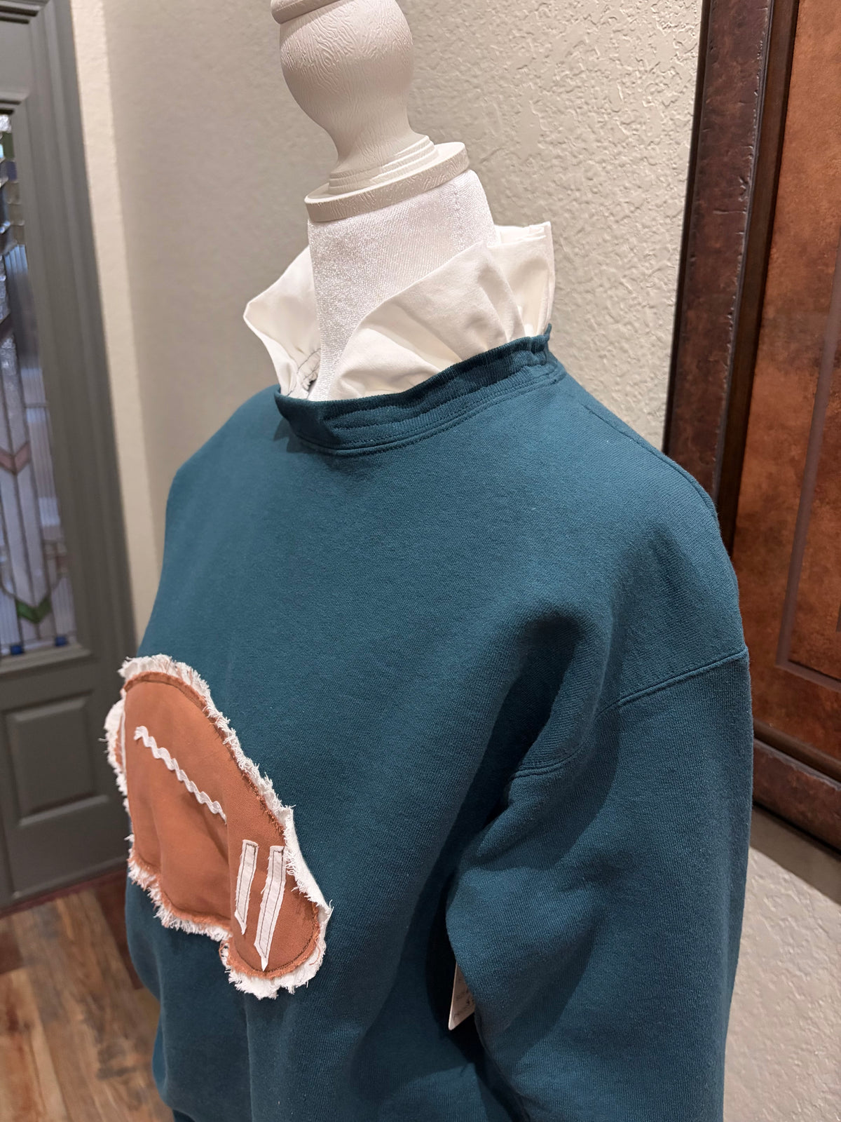 Papas Teal Football Sweatshirt~ S/M