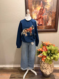 Papas Navy Pony Sweatshirt~ M/L
