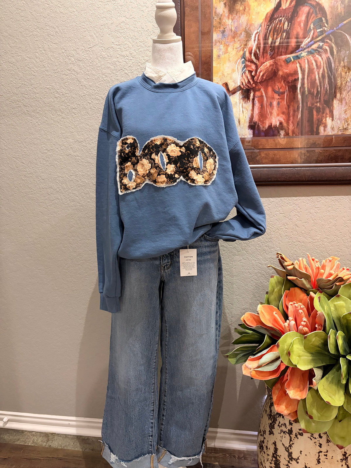 Papas Blue Boo Sweatshirt