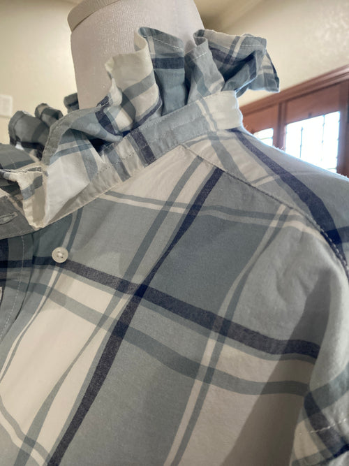 Blue and White Plaid~ LG💙🤍