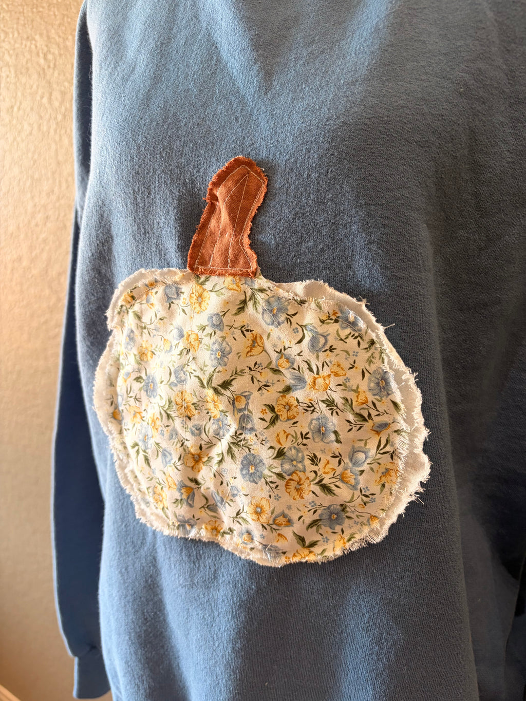 Papas Floral Pumpkin Sweatshirt ~M/L