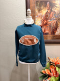 Papas Teal Football Sweatshirt~ S/M