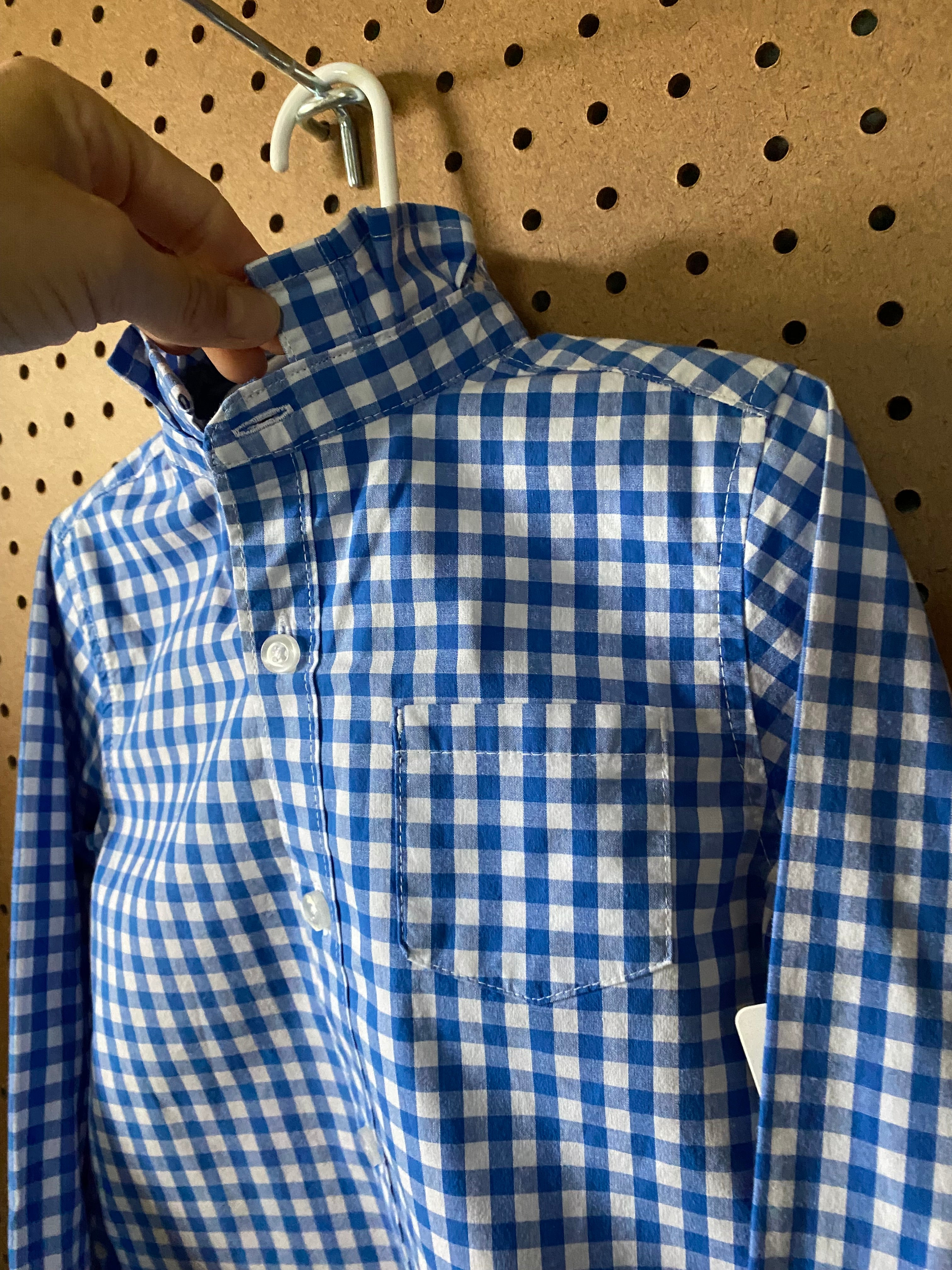 Papas Shorties~ Blue Check 4T