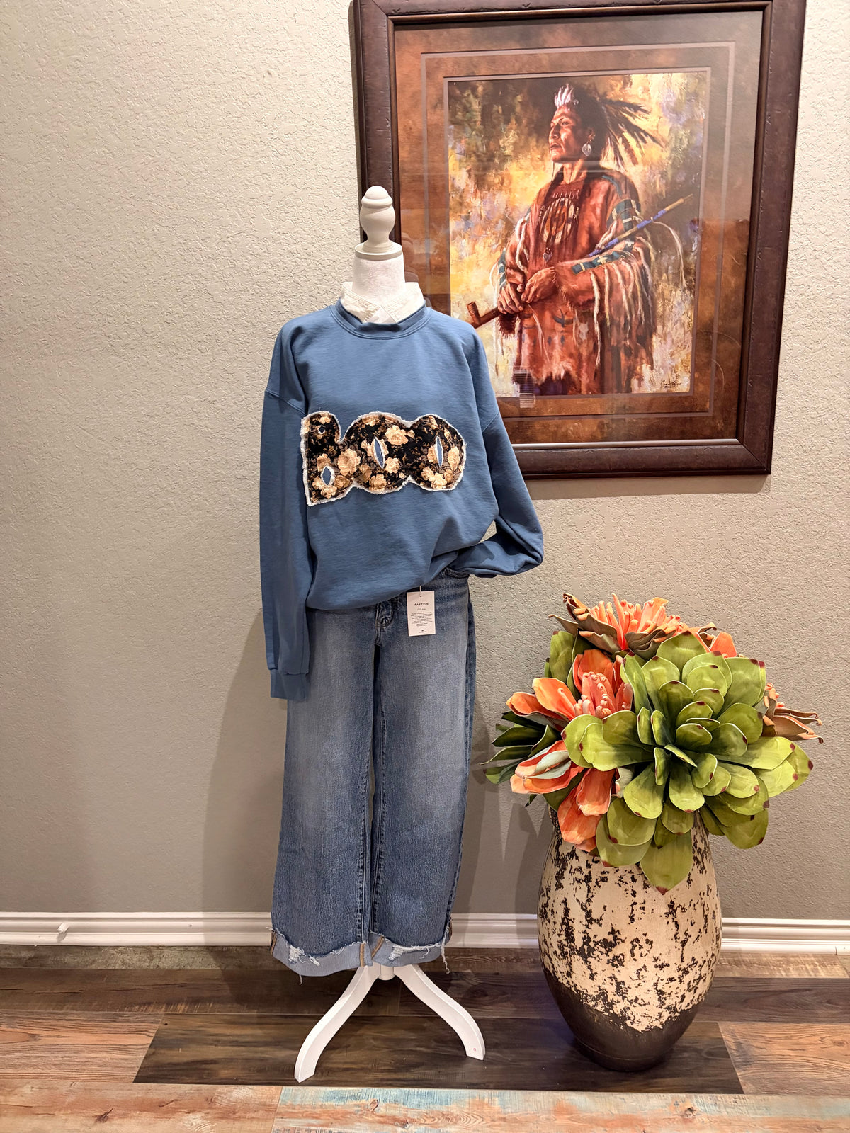 Papas Blue Boo Sweatshirt