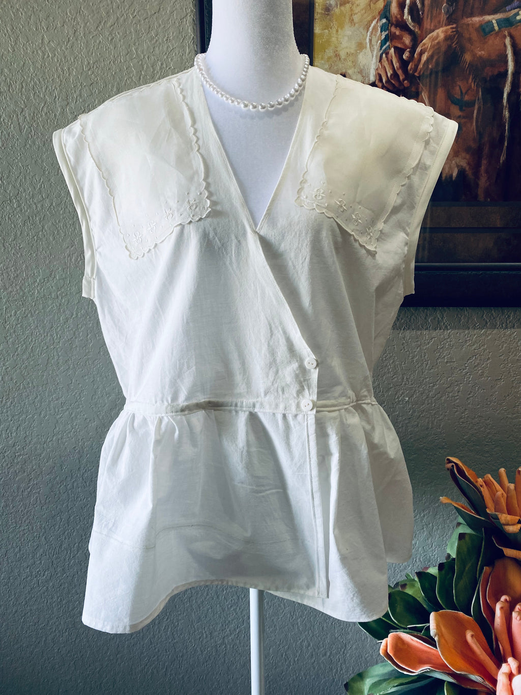 Betty Peplum Top~ Heirloom Collection 🌼