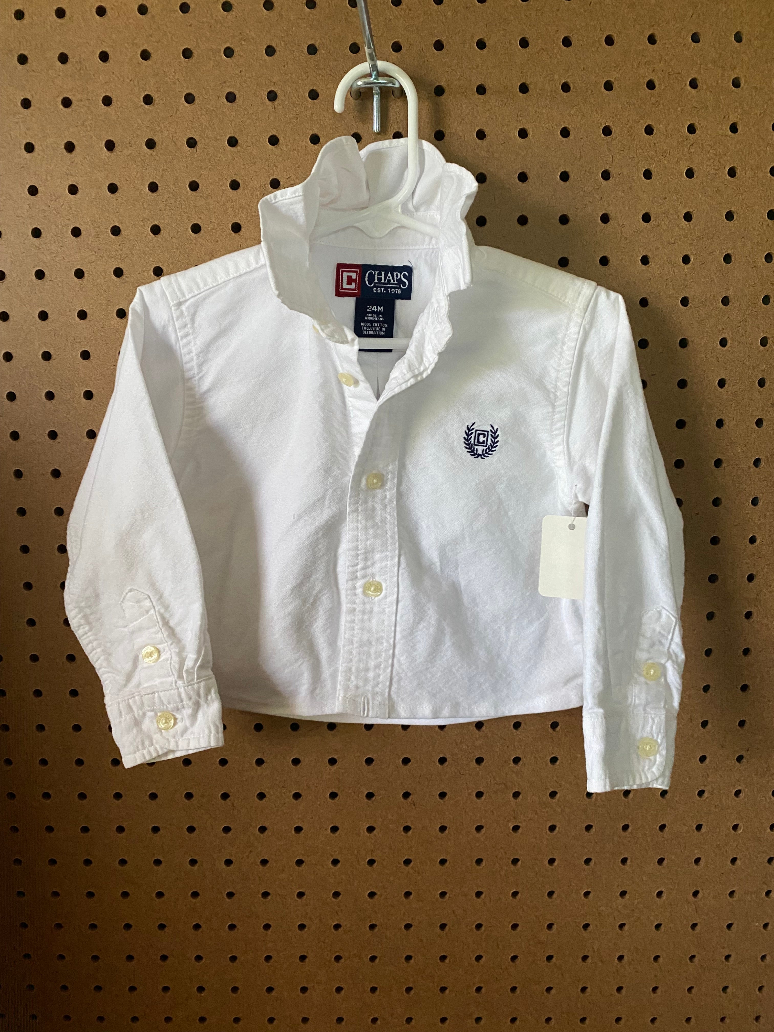 Papas Shorties~ White/ 24M