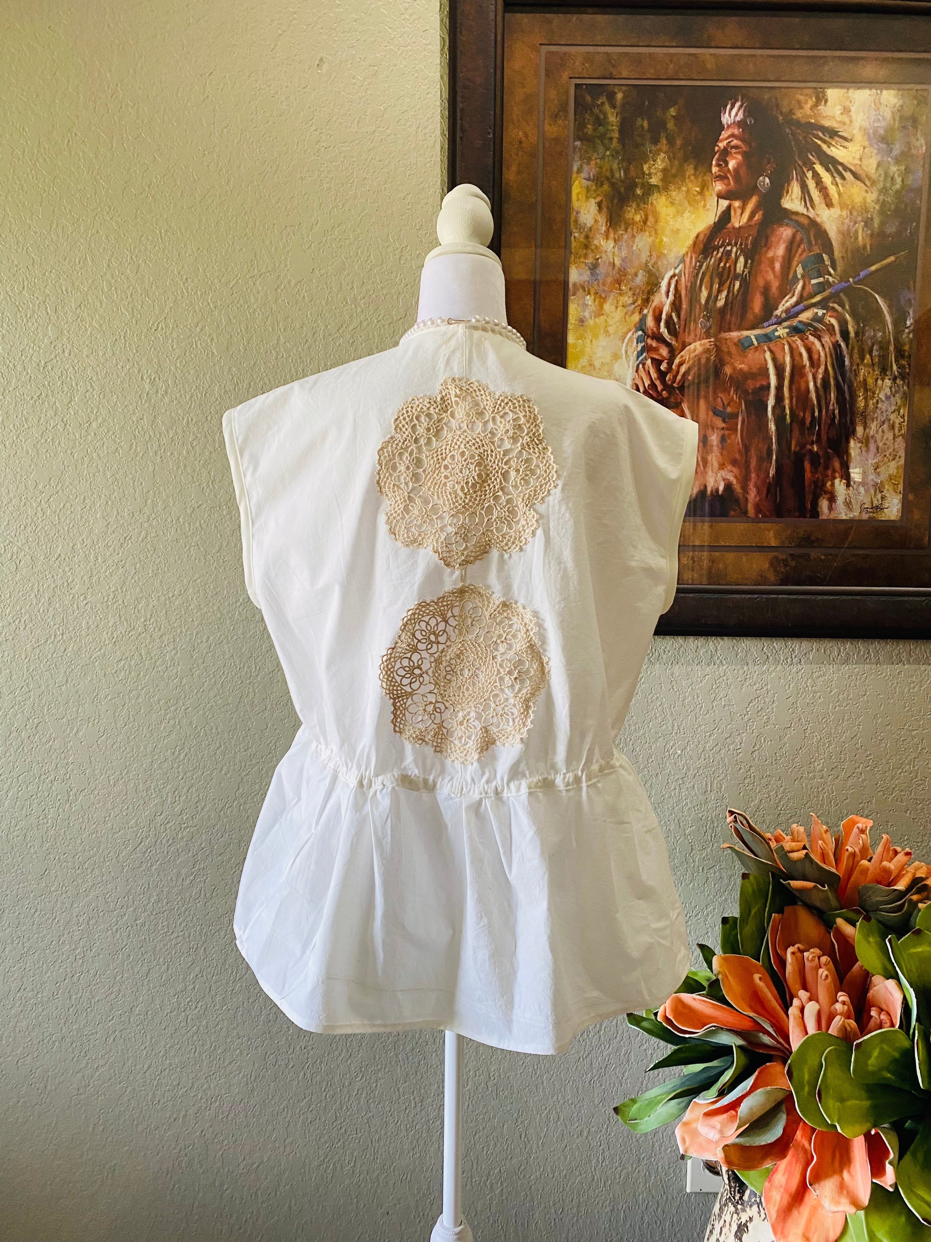Betty Peplum Top~ Heirloom Collection 🌼