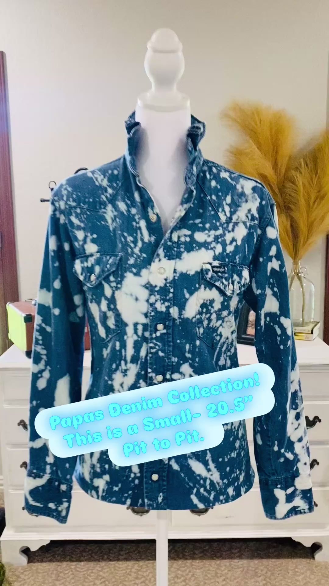 Papas Bleach Denim~ Small💙