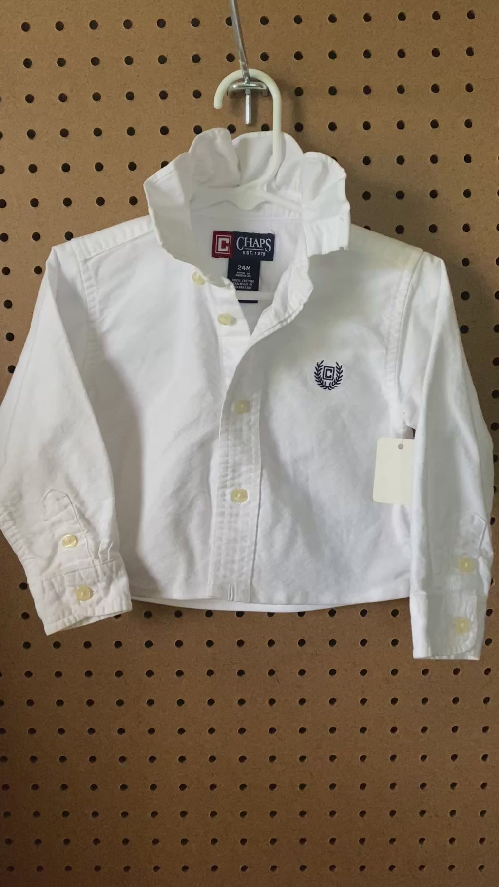 Papas Shorties~ White/ 24M