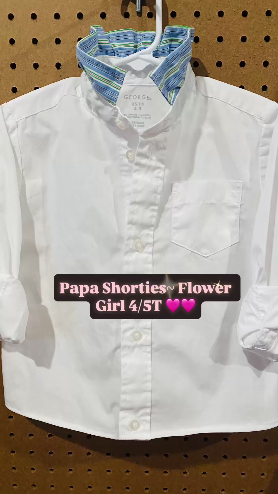 Papas Shorties~ Flower Girl 4/5T