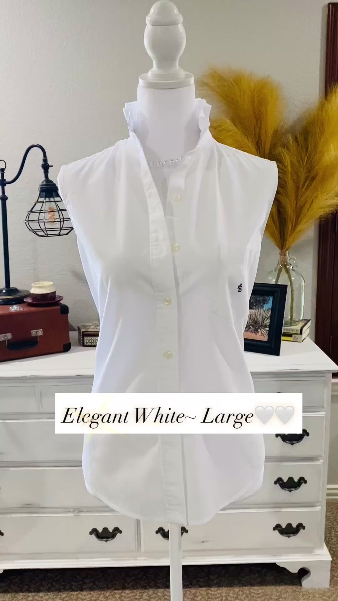 Elegant White~ Large🤍🤍