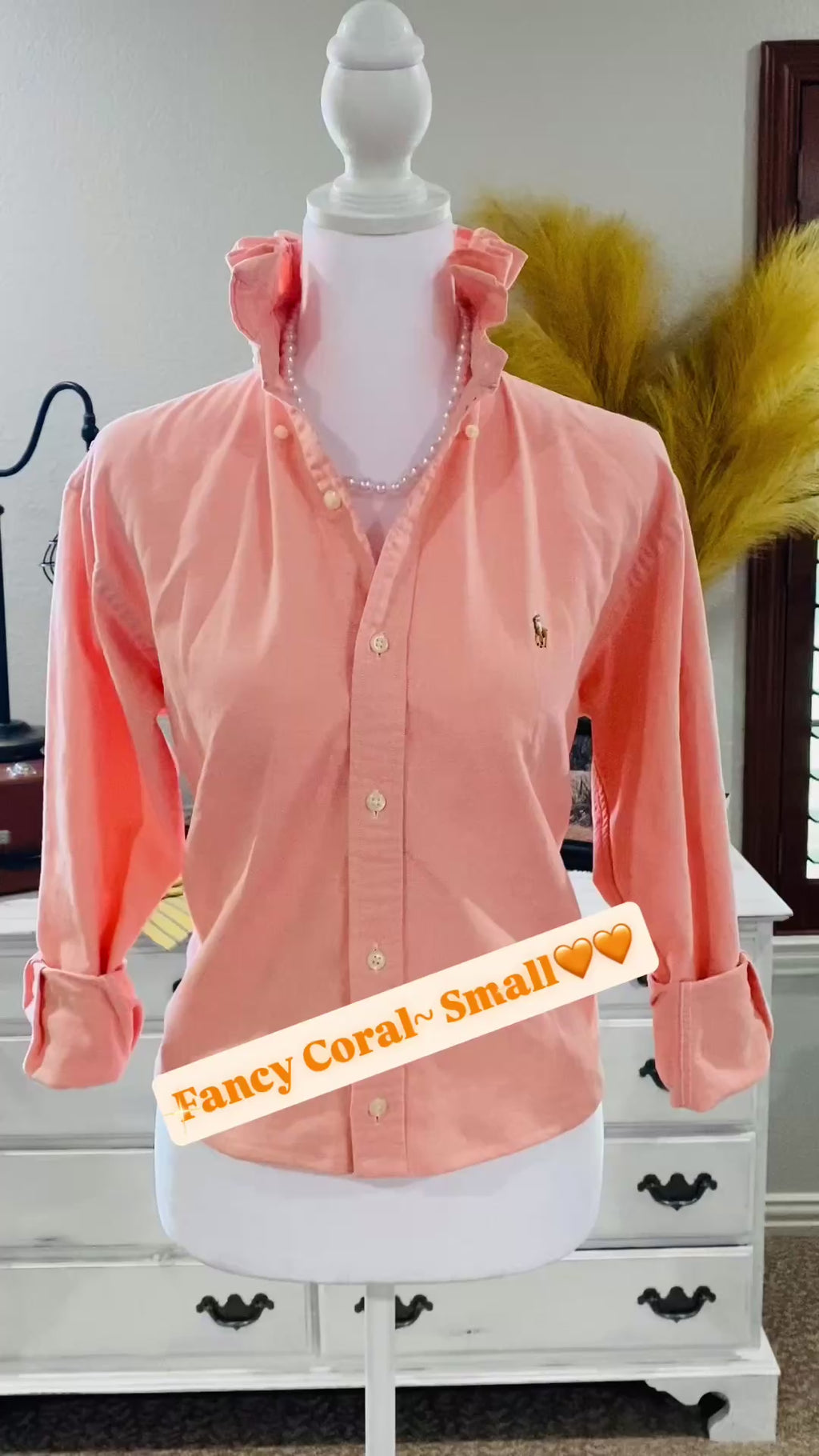 Fancy Coral~ Small/Petite🧡🧡