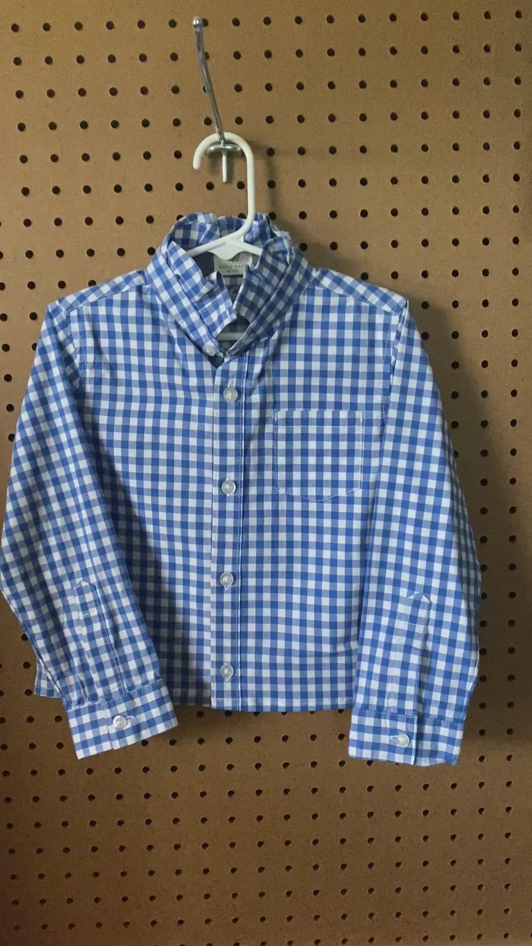 Papas Shorties~ Blue Check 4T